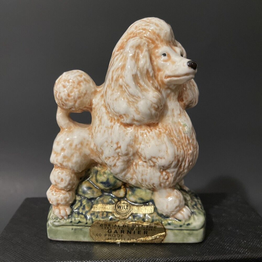 VTG Garnier Liqueurs France 1972 Poodle Dog Made in Italy